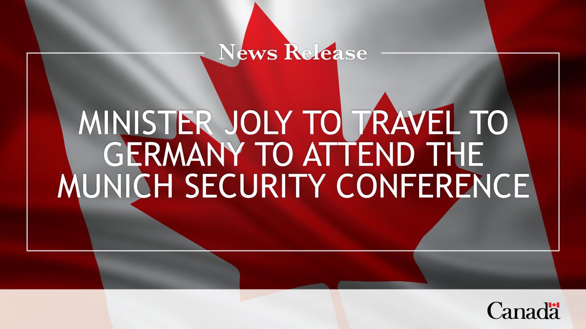 melaniejoly's tweet photo. Happy to be back in Munich for the @MunSecConf. We are at a critical moment and the security challenges we face are complex and interconnected. Looking forward to discussing this and more with my colleagues here. https://t.co/FEd4bCy9nw