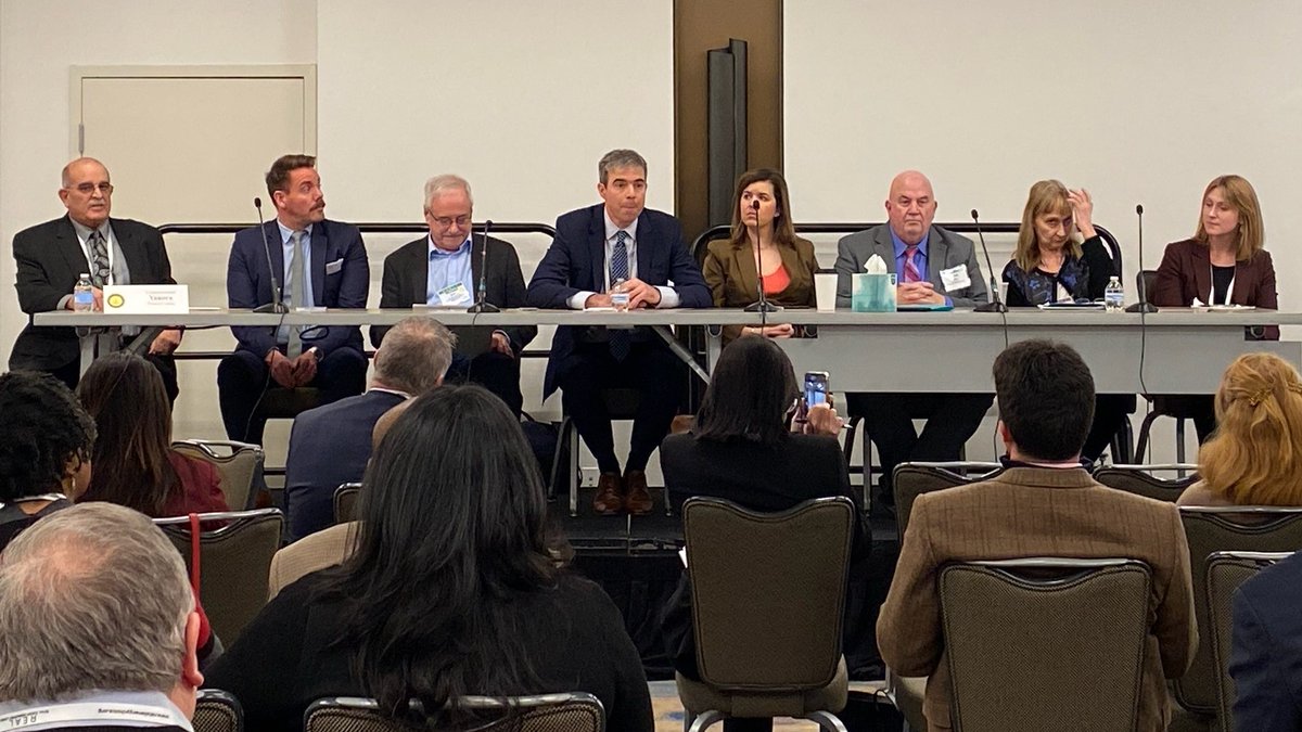PA_PUC's tweet image. ICYMI - This Tuesday at #NARUCWinter23, Water Committee Co-Chair &amp;amp; @PA_PUC Commissioner Ralph Yanora (far left) moderated a panel on #hydroelectric generation: “We need to consider all sources of no carbon electric generation as a part of our nation's renewable energy portfolio.”
