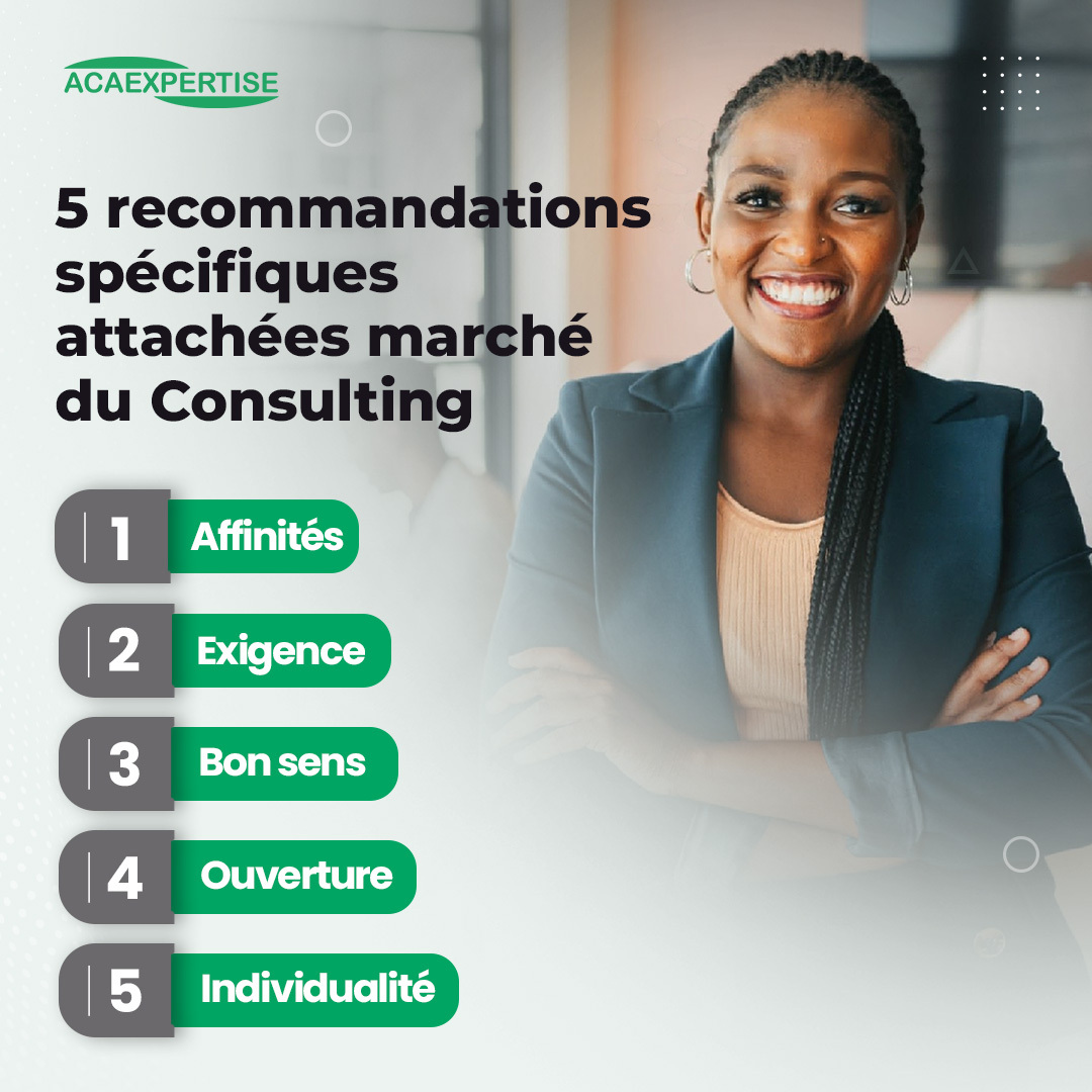 AcaExper's tweet image. Malgré la diversité en matière de Consulting, que vous soyez un consultant débutant ou expérimenté suivez ces recommandations attachées au marché du Consulting en image. 👇 
.
#acaexpertise #acaconsulting #consultant #appeldoffre #bureaudetude