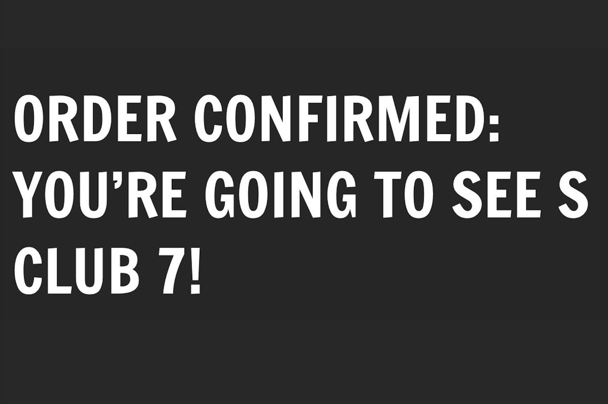 MrLK07's tweet photo. Everyone is like "I'm going to see #TaylorSwift this year!" or #Beyonce or #Madonna... 
well... I am going to see #SCLUB7!! and that's on periodt! https://t.co/dKKlBMo3cq