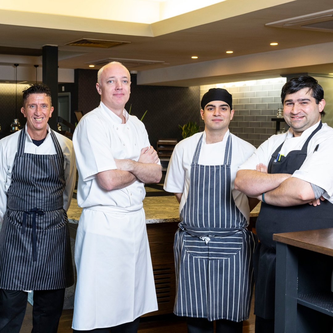 MespilHotel's tweet image. Introducing some of the amazing kitchen team at the Mespil Hotel! Our kitchen is full of talented chefs who create delicious dishes, and with head chef Moe at the helm, we are sure you will love all of our culinary creations.

#MespilHotel #KitchenTeam #AllDayDining