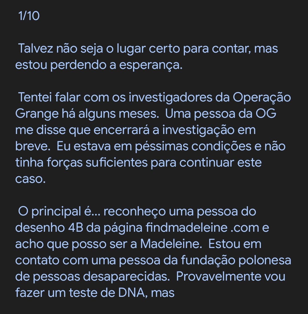 luuwanzeler's tweet photo. Fiquei curiosa em saber o que dizia o texto que a suposta moça diz ser a Madeleine McCann, resolvi traduzir.. continua nos comentários https://t.co/YzpST8N9Ji