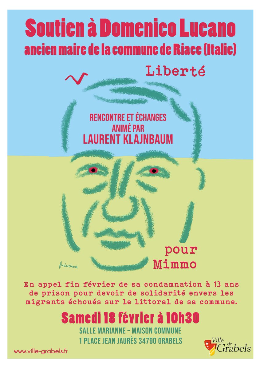 Pg34Herault's tweet image. Demain matin à #Grabels, cérémonie en soutien à #Mimmo