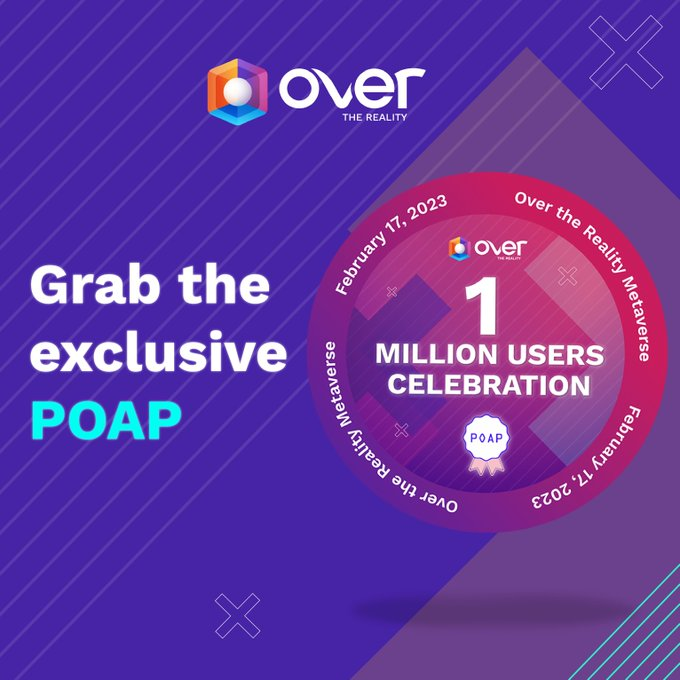 OVRtheReality's tweet image. Hey guys! We still have POAPs available!

You'd want *this* one in your collection!
Come on OVER and join the party!

Get the OVER App to enter the #metaverse event!
link.ovr.ai/twitter

#comeonOVER #overthereality #ar #events #poap