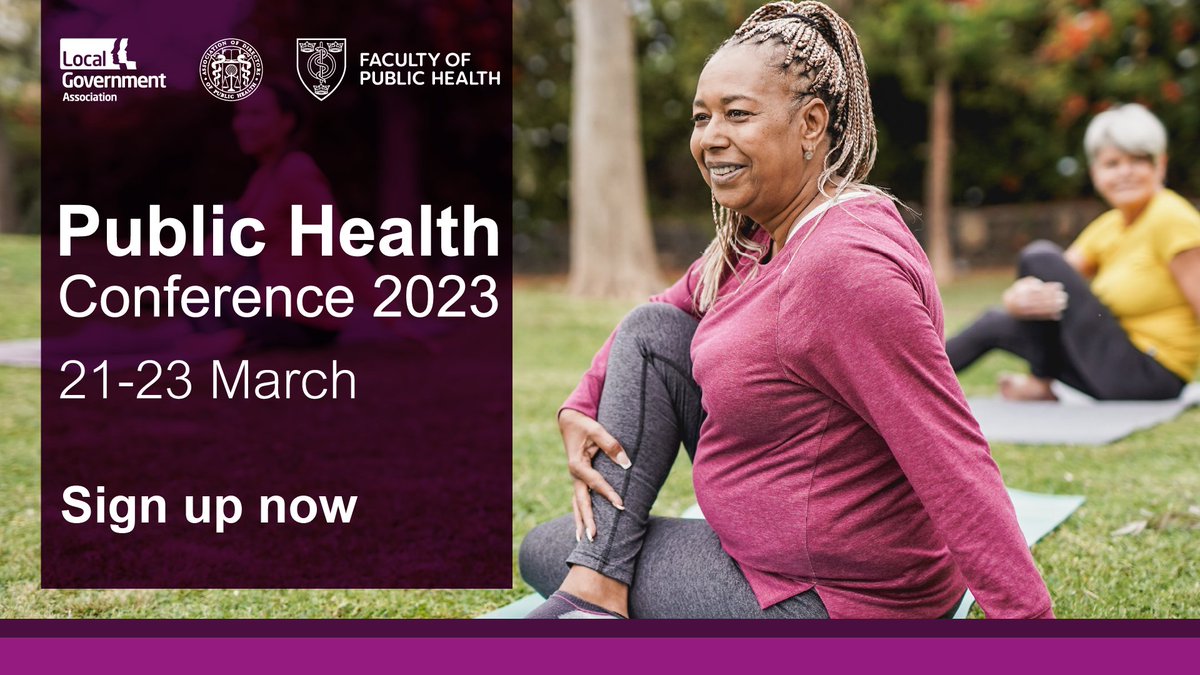 Our annual Public Health virtual conference, in partnership with <a href="/ADPHUK/">Association of Directors of Public Health (ADPH)</a> &amp; <a href="/FPH/">Faculty of Public Health</a>, will be running 21 - 23 March over three mornings. 

Book a place now⬇️to come together with the public health community &amp; hear the latest thinking on national policy issues

lgaevents.local.gov.uk/lga/frontend/r…
