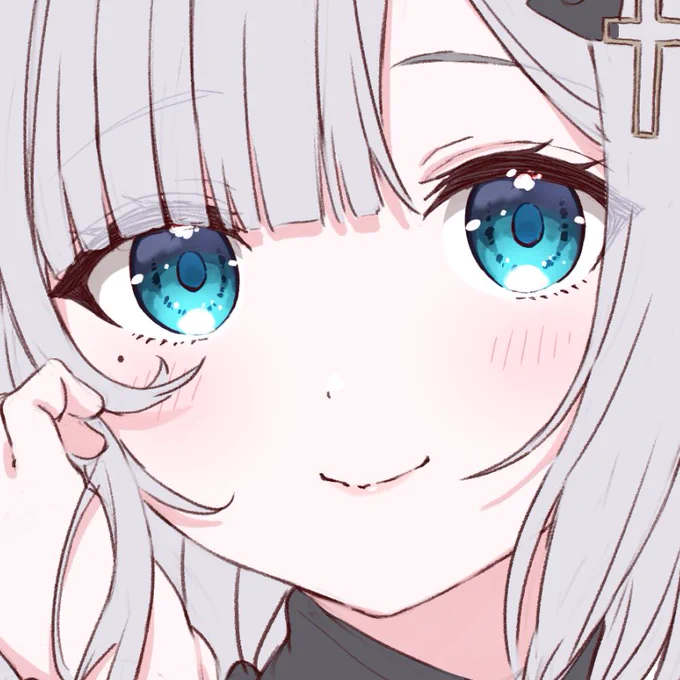 お顔練習とちゅう 