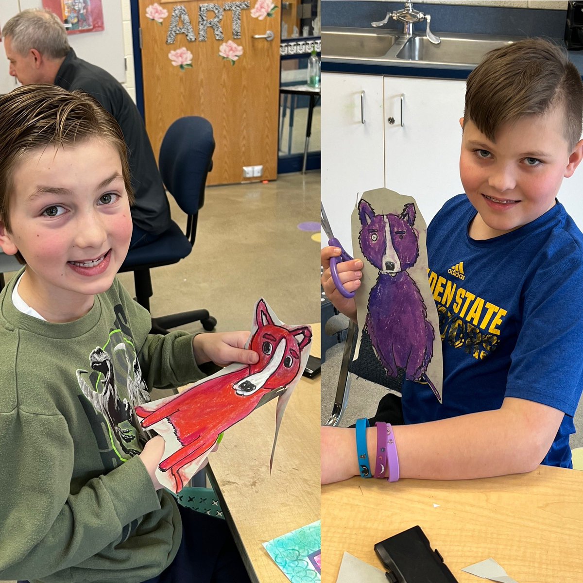 mrs_clos's tweet image. Second and third @WassWolves cut out their Blue Dog! #tsdart