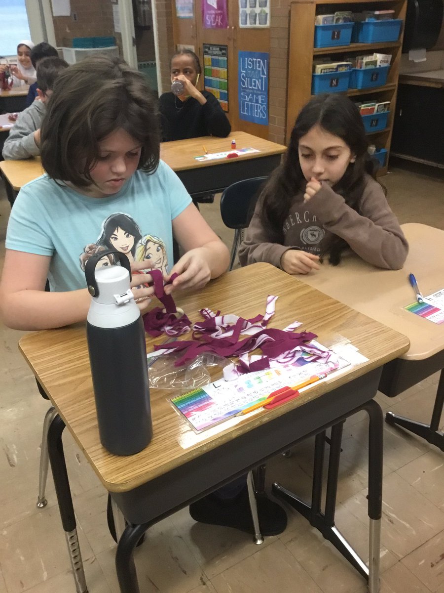 MrsRienzo's tweet photo. We had so much fun this morning learning about animal shelters and creating cat toys for donation! Thank you Ms. Timinski! @wtsdmedia @ORHEagles21 https://t.co/gHOQ91zJrr