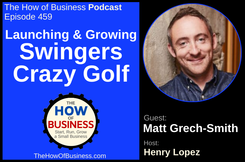 This week on The How of Business Podcast: Launching &amp; Growing Swingers Crazy Golf.

Co-founder and co-CEO <a href="/MattGrechSmith/">Matt Grech-Smith</a> sits down with Henry Lopez to talk about the Swingers journey and where the business is going next.

Tune in: thehowofbusiness.com/459-matt-grech…