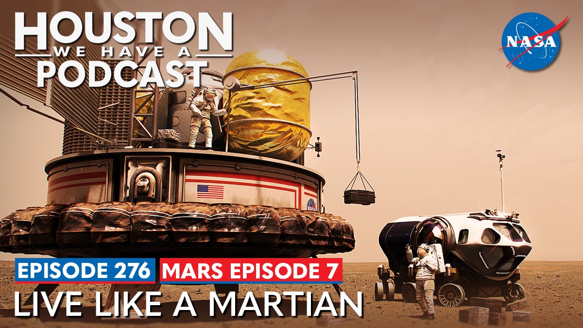NASA_Johnson's tweet image. How do you live like a Martian? 🤔 
 
On this week’s episode, hear from scientists at NASA Johnson who share what it takes for humans to live on a multi-year journey to, on, and from Mars. bit.ly/3Khaskl