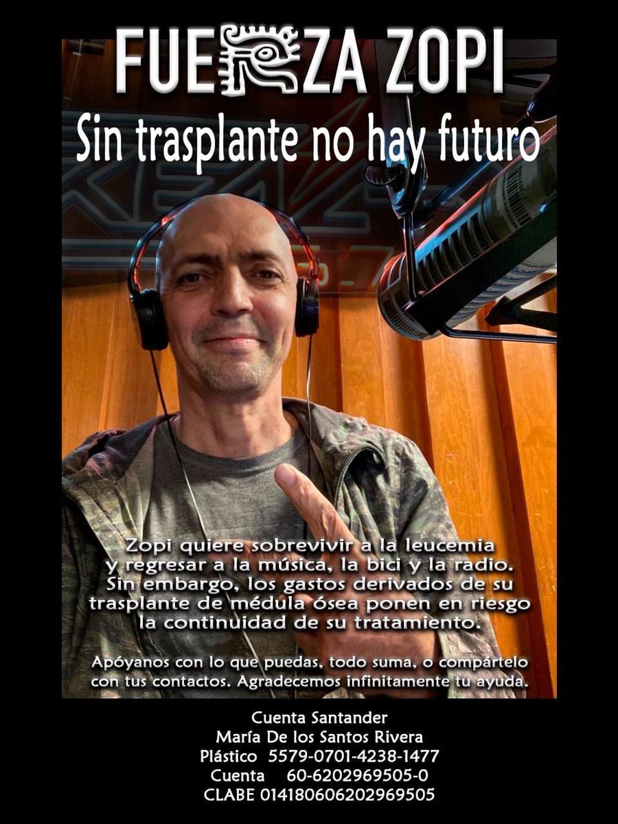 thespotcdmx's tweet photo. Tiremos paro al buen Zopi. @BicitlanRadio   

Si no puedes aportar, ayuda mucho tu RT. https://t.co/6mxYOmNgQQ
