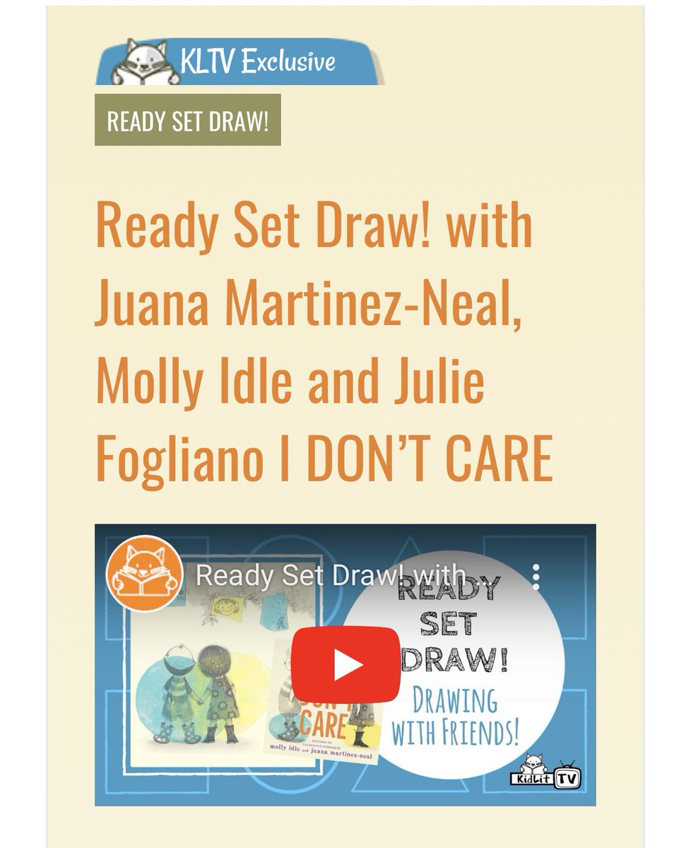 JulieGribbleNYC's tweet image. 🎨Learn how to make this artwork on #ReadySetDraw with Molly, Juana, and Julie! kidlit.tv/2022/12/ready-…