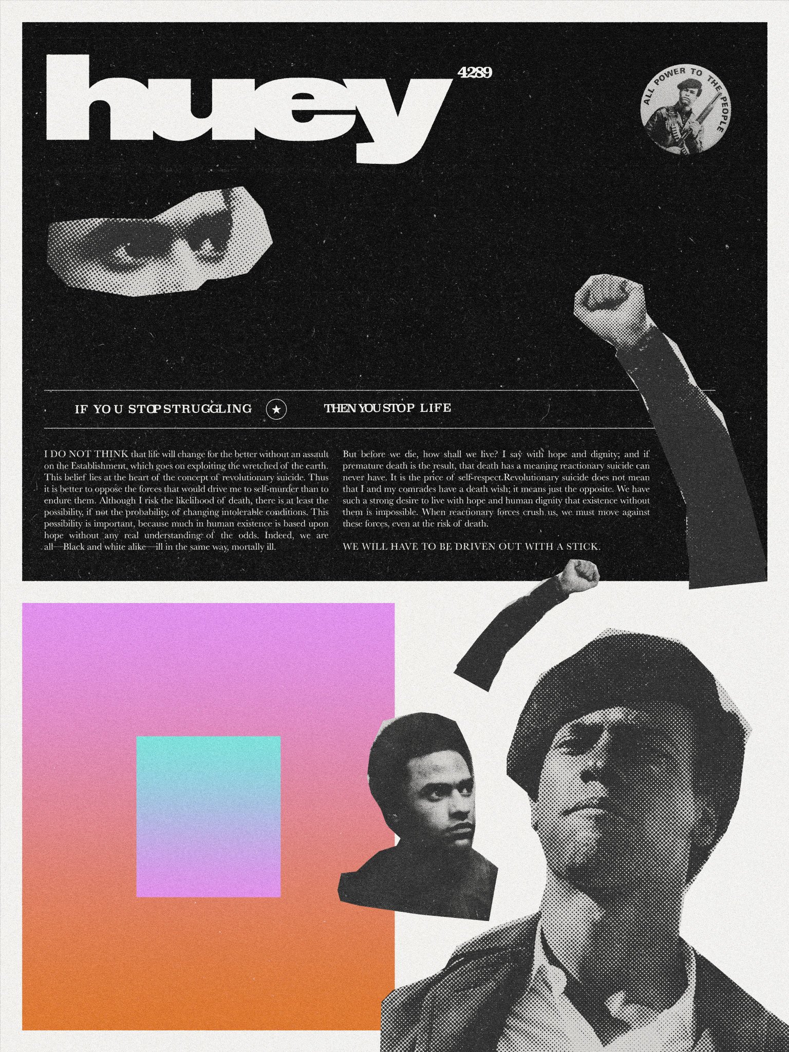 Happy revolutionary birthday to Huey P. Newton! 