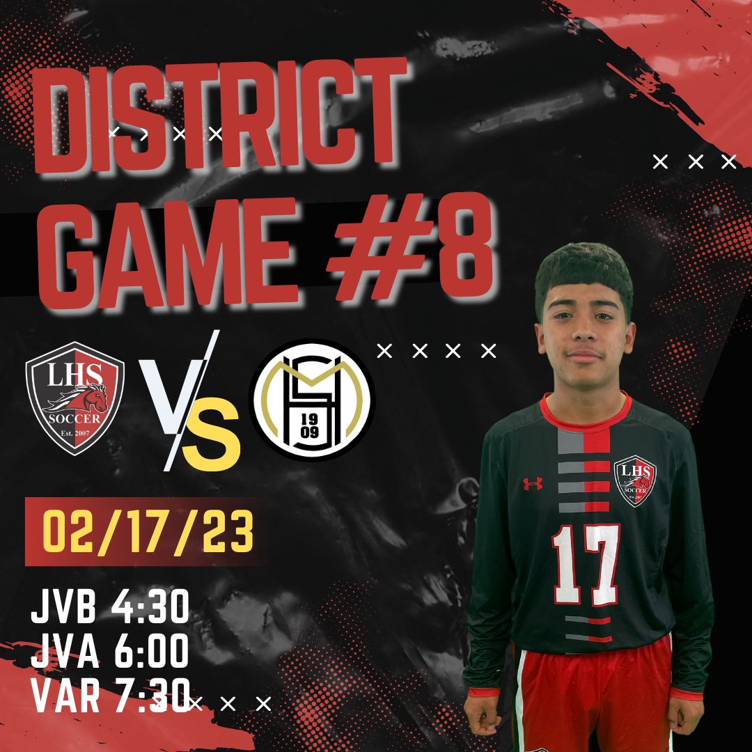 Second Round of district starts today at home vs Mansfield. 

#vamosjuntos