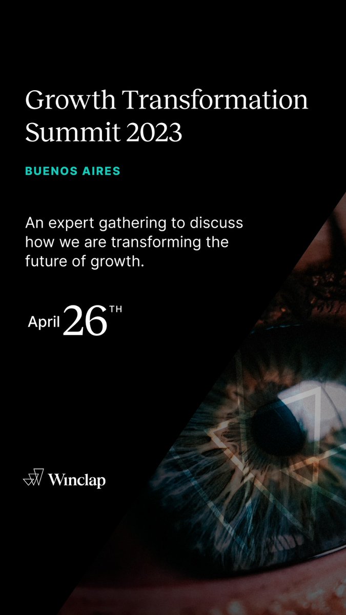 🗓 Save the date!  ⏰  
Digital Transformation made us survive, Growth Transformation will make us thrive.🚀
Get ready to transform how your company grows.
.
Winclap, The Gateway To Growth Transformation. 

🔗 👉 lnkd.in/gQNnHg27