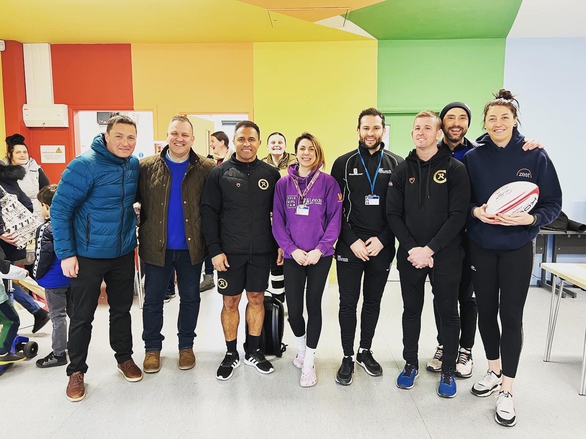 GetLeeds's tweet image. We have had a great time at our Active Community Events this week at Nowell Mount and Kentmere. Full of fun activities, rugby, kit donations food and connecting. HUGE Thank you to everyone involved! @asgharlab @Jason15Robinson @ZestLeeds @ActionForSport @RFU #Rugby #community