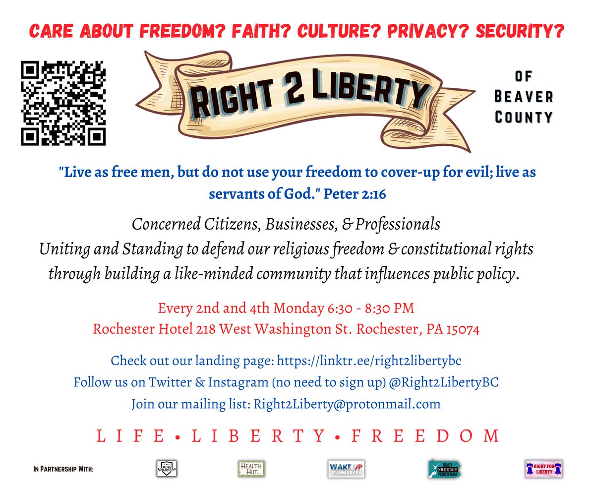 Share it, spread it, join it!
Who we are and what we do

#liberty #freedom #beavercountypa #consitution #pa