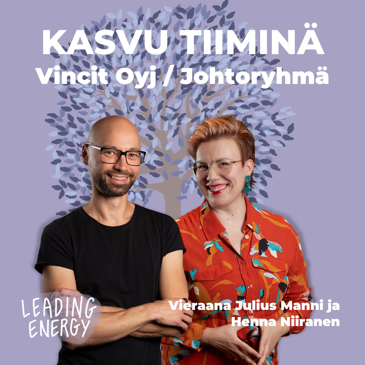 energiacoachit's tweet photo. Uusi jakso ulkona! Huikeat @juliusmanni ja @HennaNiiranen Leading Energy -podcastin 4. kauden avausjaksossa kertomassa ajatuksiaan ja kokemuksiaan kasvusta tiiminä. 🔥 
Käy kuuntelemassa! 
#podcadt #johtaminen #huipputiimi #kasvu https://t.co/42jfFF8pvJ