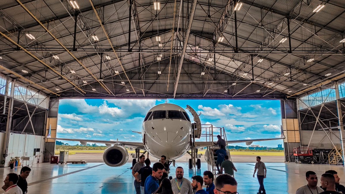 embraer's tweet image. The first pre-owned #E190 to be converted to #freighter has arrived in our facility in Sao José dos Campos, Brazil. This important milestone reinforces #Embraer’s commitment to this new program. #EmbraerStories #WeAreEmbraer #HighTech #VeryHuman