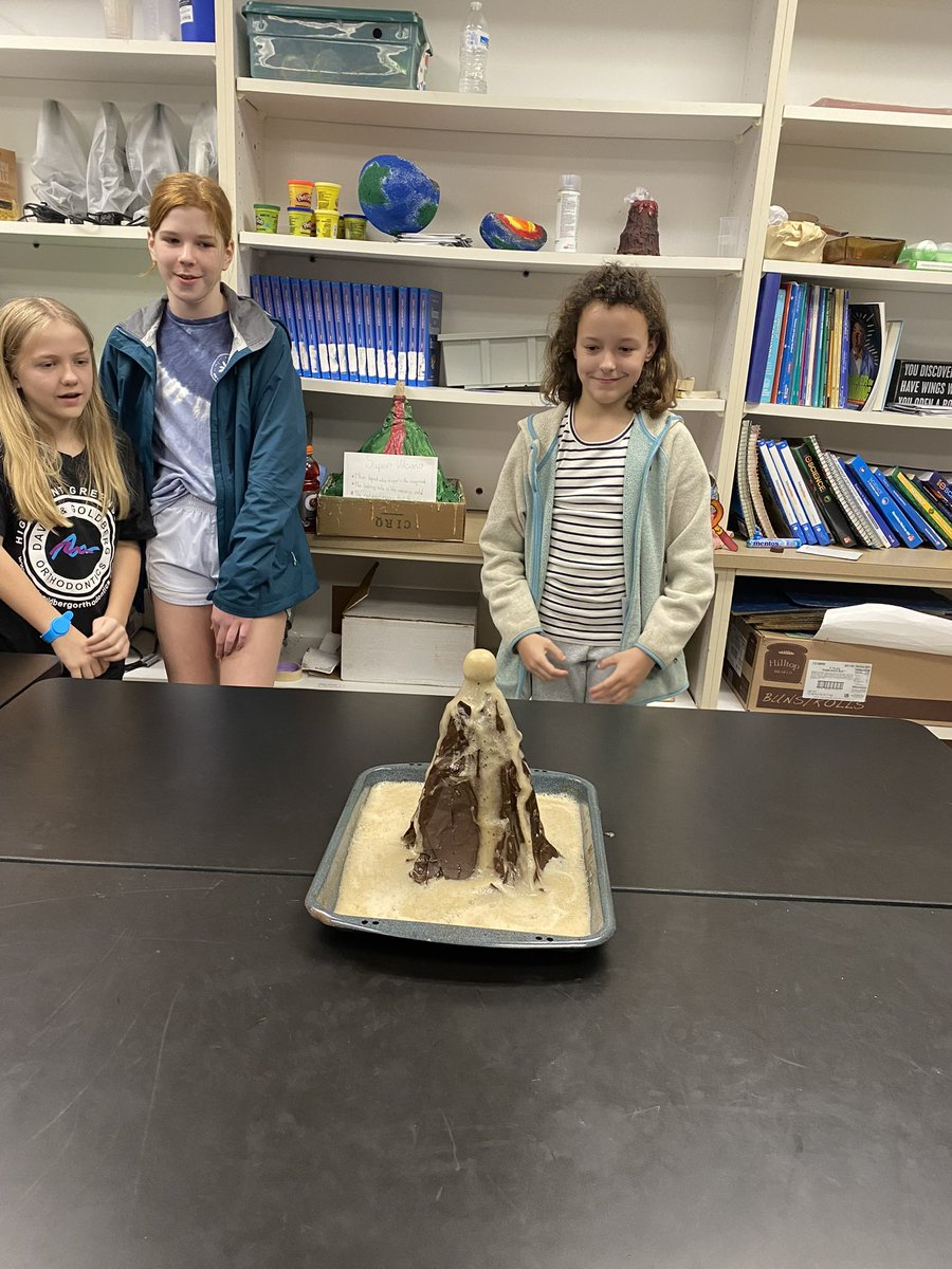 WCDS_Science's tweet photo. We int-“erupt” your day to show off this #WCDSGrade6 volcano project by student Merritt Carter. We can’t help but “lava” the creativity shown! #WCDSScience #WCDSMiddleSchool https://t.co/0qR2brjcse