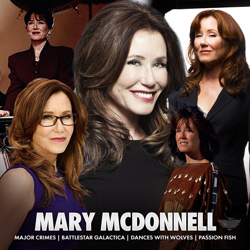 Phoenix Fan Fusion on X: Mary McDonnell is a two-time Oscar-nominated  actress known for her roles as Commander Raydor on Major Crimes and  President Laura Roslin in Battlestar Galactica. McDonnell can be