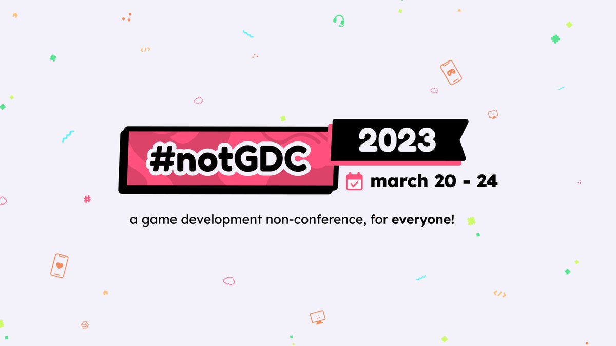 Exciting news! #notGDC is happening this year— submissions open early next week! Check out our new website at notgdc.io to explore talks, articles, and resources the community has submitted over the past 6 years. Stay tuned for details on the submission process! 🤠