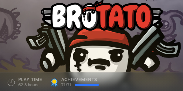 _Suribei_'s tweet photo. This is what I'm doing with my life. Thanks @blobfishdev. Brotato is definitely the peak of the genre at the moment. ❤️ https://t.co/U2lYUH3fWF