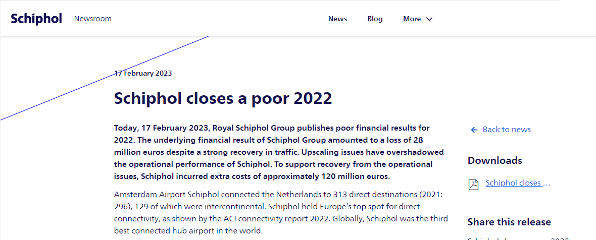 Philgeorgiadis's tweet photo. More companies should try Schiphol's tactic of refreshingly blunt press releases https://t.co/c4gkWQuJQr
