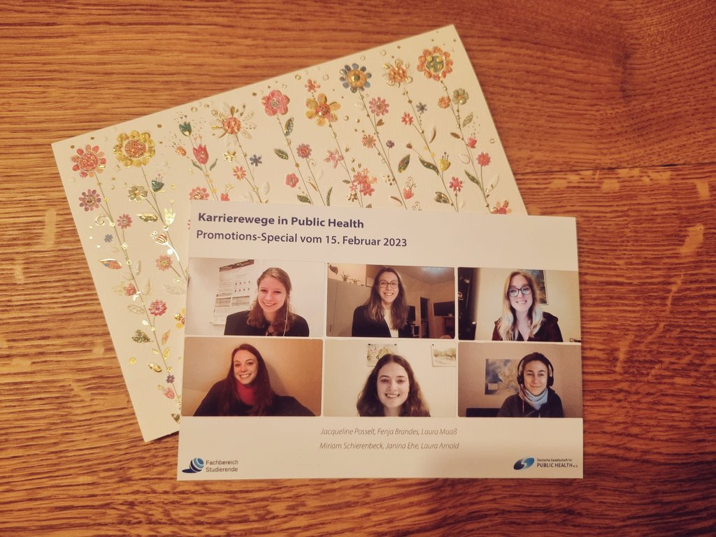 Jacqueline Posselt (@posseltj) on Twitter photo Vielen Dank an die <a href="/DGPH_Studis/">DGPH Fachbereich Studierende</a> für die Einladung & Karte. Wer die #Karrierewege in #PublicHealth verpasst hat und sich trotzdem über das Thema Doktorarbeit informieren möchte, findet die Zusammenfassung in der nächsten Ausgabe der #Campusnews 👉 dgph.info/fachbereiche/f… Vielen Dank an die <a href="/DGPH_Studis/">DGPH Fachbereich Studierende</a> für die Einladung & Karte. Wer die #Karrierewege in #PublicHealth verpasst hat und sich trotzdem über das Thema Doktorarbeit informieren möchte, findet die Zusammenfassung in der nächsten Ausgabe der #Campusnews 👉 dgph.info/fachbereiche/f…