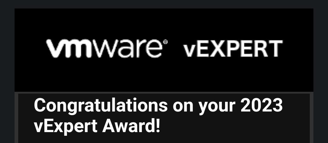 Ronald_Nutanix's tweet image. Very happy to be in for another year. Thanks @vExpert and congratulations to all new and returning #vExperts

#VMware #vCommunity #vExpert #VMUGNL #vExpertPRO