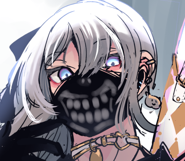 「マスクの模様で人は判断を変えるようです。マスクの下がどんな顔をしているかを想像していません」

面白がりだした 