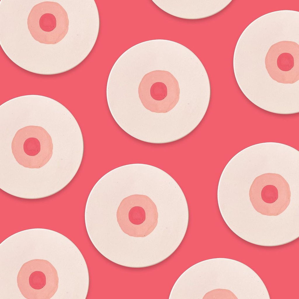 Always thought this would be a great pattern for some apparel - Boobie t-shirt, socks or hat anyone?!​​​​​​​​
​​​​​​​​
 #TwoGirlsCo #BoobieCoasters #Jesmonite #Boobies #Silly #Fun #GiftsForBoobLovers #Pink #Nipple #HandMade #MadeInBritain #BristolEtsy #E… instagr.am/p/CoxWu1HMzyB/