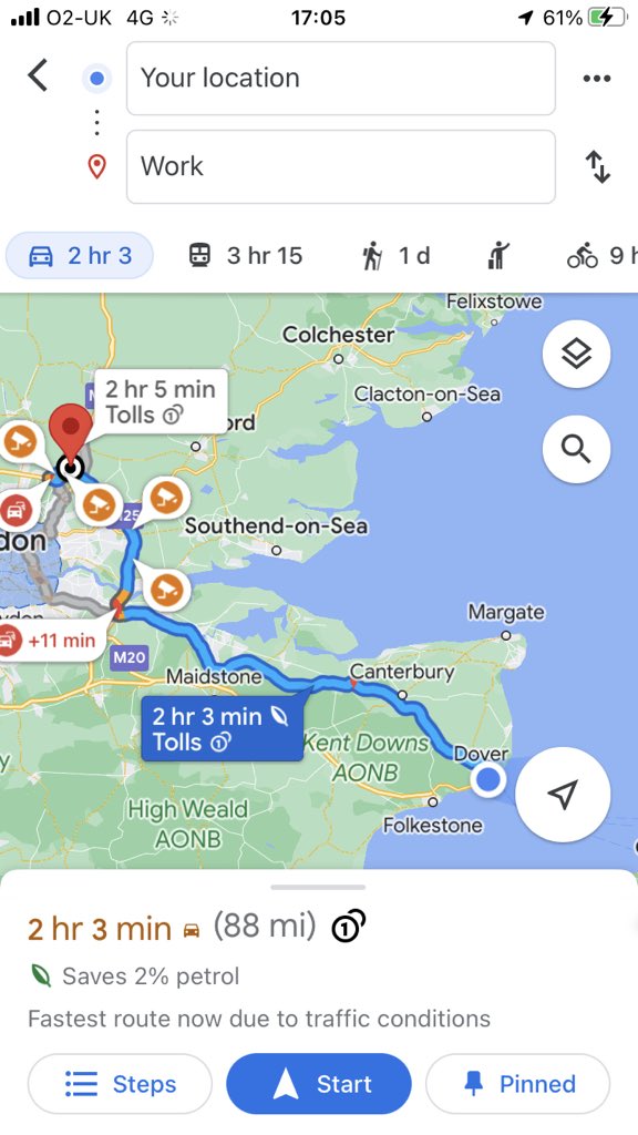 WE HAVE TOUCHDOWN FINALLY 🙃 Coach 1 is back on british soil and are on way back to ESJ. Looking at roughly a 2 hour journey..ETA 7.05pm <a href="/ESJSKI23/">ESJ Ski Trip</a> <a href="/ESJ__PE/">ESJ PE</a>