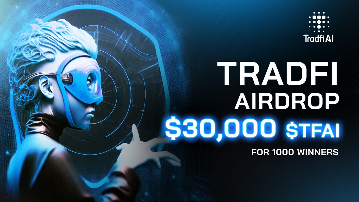 🔥 #AIRDROP ALERT 🔥 

Join our massive event now to grab huge prizes with $TFAI. 

➡️ Join: giv.gg/tradfiai

🏆 Total Rewards: 1,000,000,000 $TFAI ($30,000) for 1000 winners
👑 Top 20 referrers share 5 ETH worth $8,000

⏰ 17 Feb - 24 Feb
🚀 Distribution at TGE

#TradFi