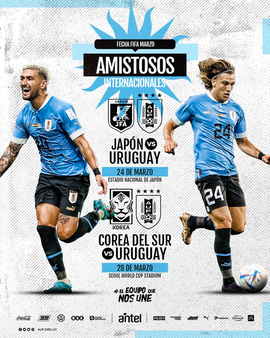 La selección de Uruguay aprovechó para promocionar el Mundial de 2030 ante  Japón con un peculiar cartel - EL PAÍS Uruguay