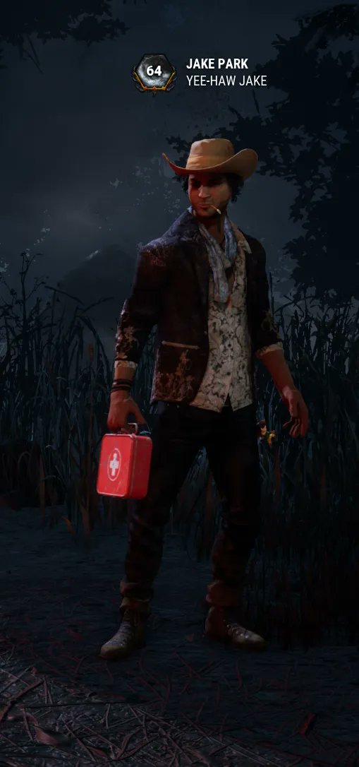 RyuuLavitz's tweet photo. @dbd_usernames Ya got me. Ya got the tater. 🥔

Thanks for spotting me! 🤠
Yee-Haw Partners! https://t.co/QqfyVu2SK2