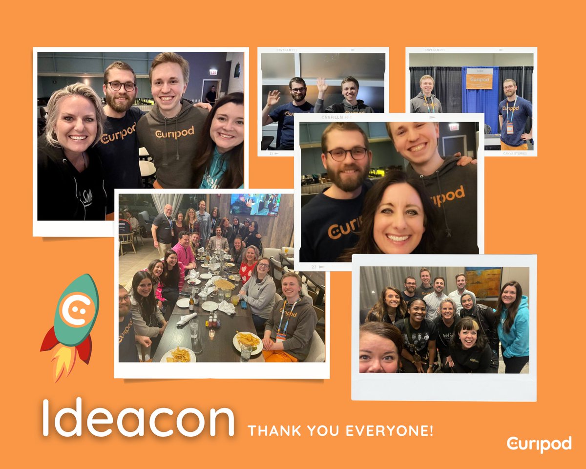 A big thank you to everyone who made #IDEAcon an amazing experience for @curipodofficial! We cant wait to see you all again🤩
@WickedEdTech @jmattmiller @julnilsmith @Gregbagby @SalleeClark  @jlo731 @JensSeip  @ideaillinois @Taml17 #edtech #teacher