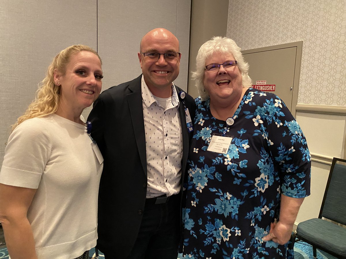 write4jan's tweet image. Tim Bristol, PhD, RN, CNE, FAAN, FAADN the one and only “Nurse Tim!” Thanks for the wonderful sessions today and all you do to improve our profession! #NurseTimLive