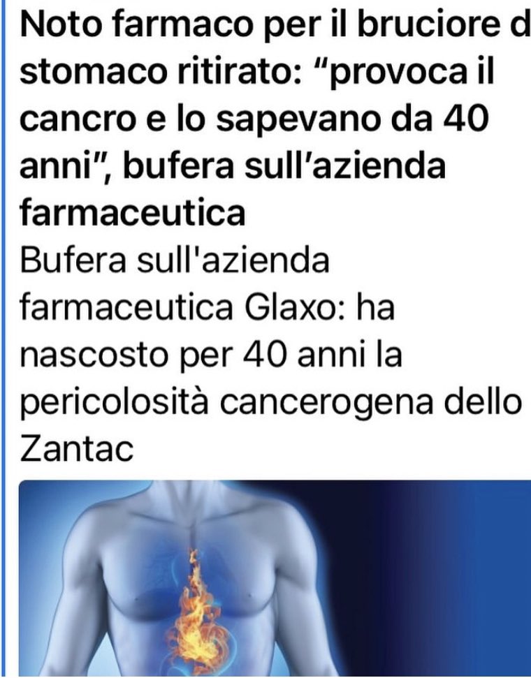 Quanti di noi l’abbiamo preso per anni ? 
Sono assassini 😡😡