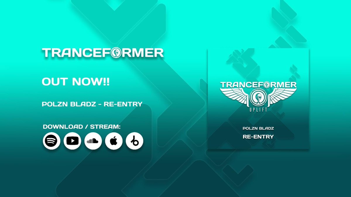 Happy Release Day 
Polzn Bladz - Re-Entry

Download &amp; Stream here 😍😍😍
tranceformer.complete.me/re-entry

Out now on <a href="/Beatport/">Beatport</a>, <a href="/Spotify/">Spotify</a> &amp; all DSP's #trance #upliftingtrance <a href="/Kwettr/">Kwettr</a> #beatport