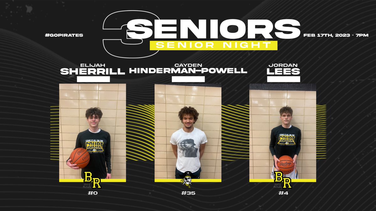 Senior Night <a href="/BRiverAthletics/">B.R. Athletics</a> <a href="/cayden043/">Cayden Hinderman-Powell</a> <a href="/LorainCounty8/">Lorain County League</a> 🏀🏴‍☠️