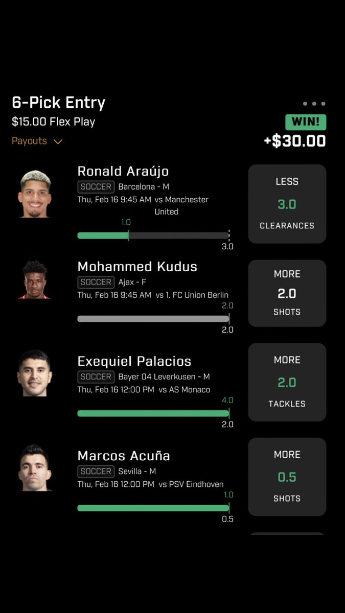 RainmanNHL's tweet photo. NHL & Soccer Recap from 2-16-23~
⚽️ was Solo, no tailing @TalsTakes o @mimosamann . *several of these plays were given out in @PotdPrizepicks discord for free. ( No Response😂👌) It’s always the Jarrad guy who sells!
* $9.48 was to be $99.48 😭) #fourman #sixman #twoman https://t.co/rQ1SF99UjJ