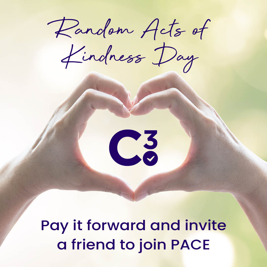 Great day to "pay-it-forward", it's national Random Act of Kindness day! 😊 Let's all be a little extra nice to all those CX professionals out there! 🎧 And, why not tell a friend about C3 and PACE! Find membership information here - bit.ly/415Syaj
#C3 #PACE