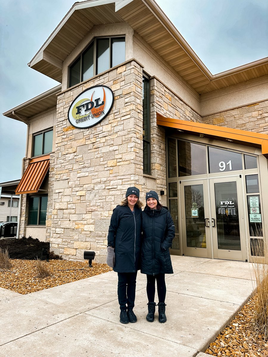 fdlcu's tweet photo. This week, Tammy and Cassandra have been participating in the Foundation Frozen Fitness Fundraiser. They snuck in a walk yesterday just as the snow was starting! Thank you both for participating and representing FDLCU! @TheWisconsinCreditUnionLeague
#FrozenFFF #TheCUDifference https://t.co/7uBsa7yhTx