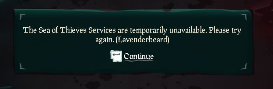 Arkpit's tweet photo. @SeaOfThieves  so trying to log in from EU now? https://t.co/EUHjOVaKy7