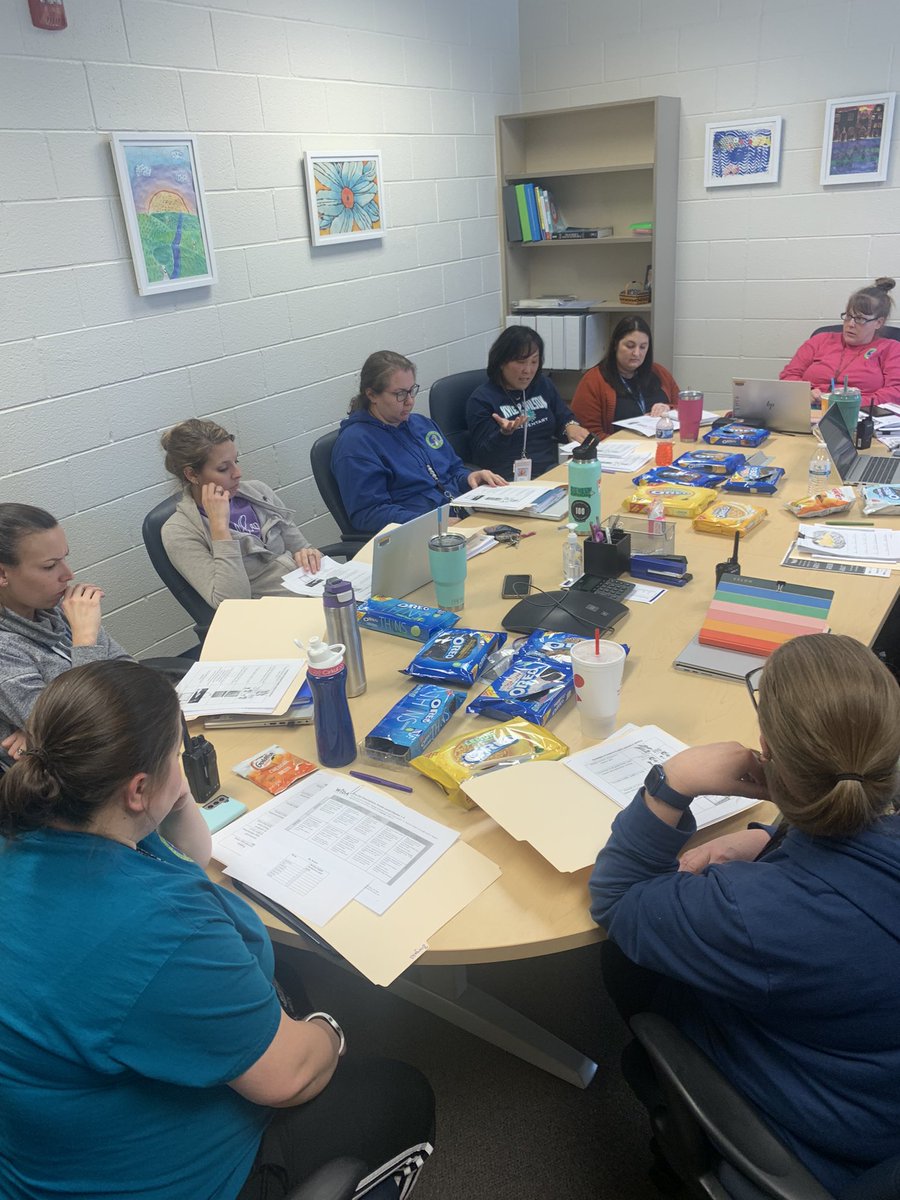 5Ibby's tweet photo. Great way to wrap up the week…writing meetings focused on charting progress and sharing best practices for promoting writing growth for our ELLs. Our ESOL Team is phenomenal! #intentional @KyleRWilsonES @TheColon_s https://t.co/R4Zi2oIg0h