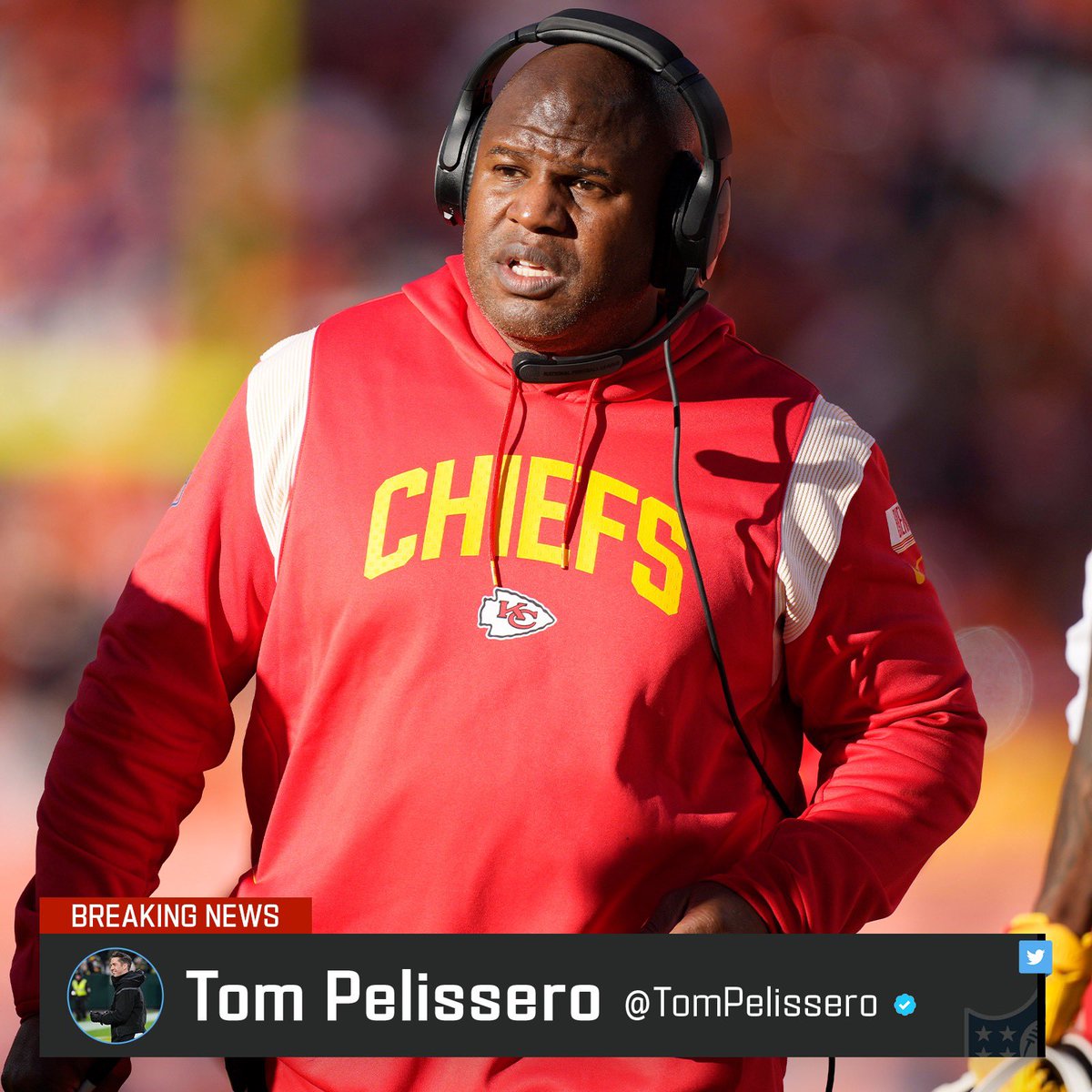 TomPelissero's tweet photo. The #Commanders and Eric Bieniemy agreed to terms on a multiyear deal as their assistant head coach/offensive coordinator, his agent Jason Fletcher tells me. 

KC wanted him back. But Bieniemy got an upgraded title, a chance to build his staff and a big commitment. https://t.co/7FRR3a6qRW