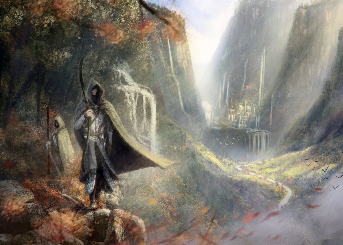 federico_lucidi's tweet photo. "The two Brothers, sons of the Lord of their People, were tasked with tracking the Enemy to ensure a safe path for the Fellowship, which is about to leave to fulfill its mission, the outcome of which will decide the fate of all of us"

#digitalart #illustration #painting #fantasy https://t.co/9ceDW9YAyv