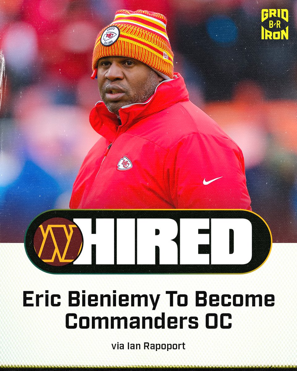 Bieniemy is on his way to Washington to become the new OC