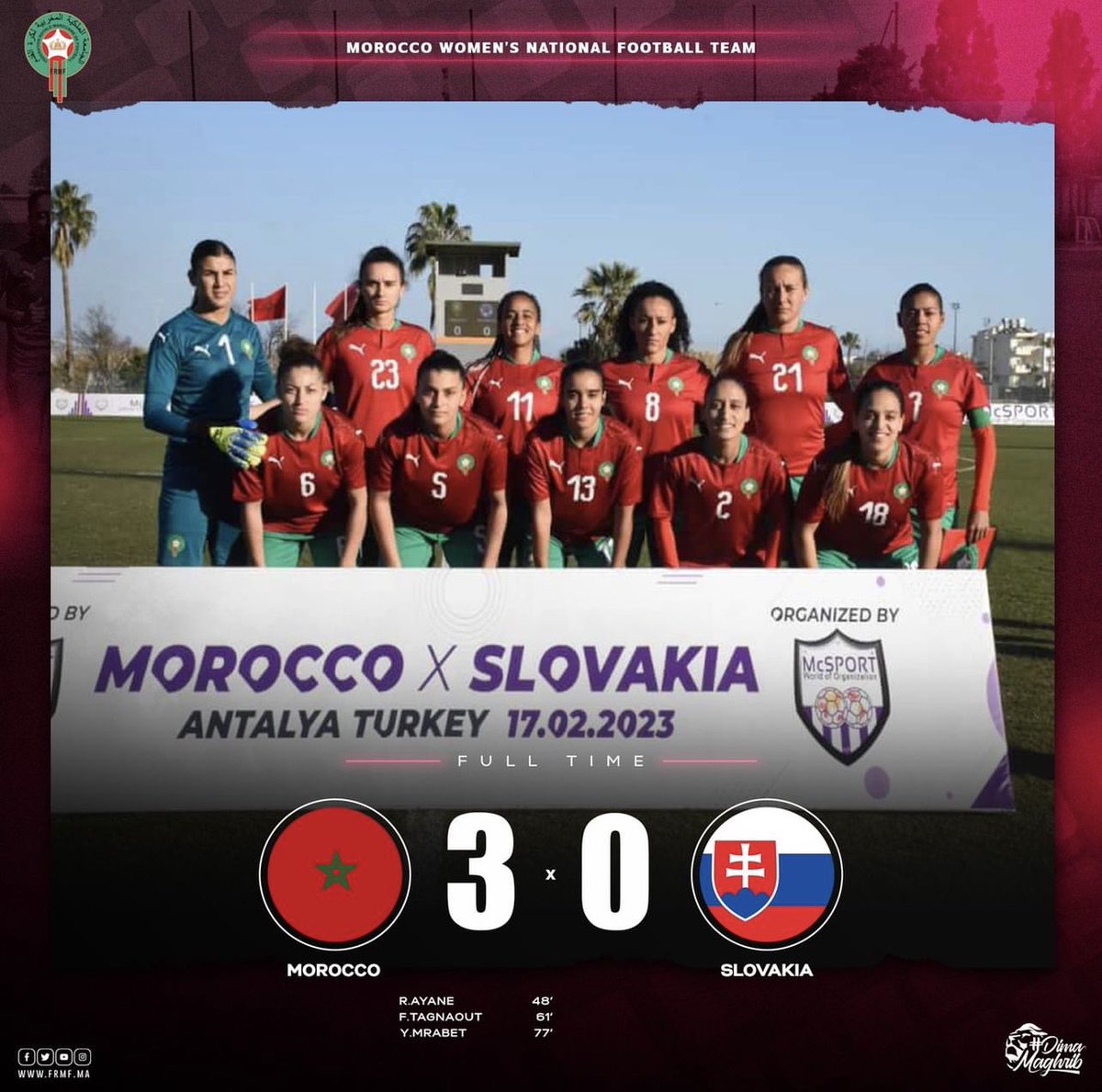 emyounah's tweet photo. Great win &amp; an amazing team performance 👊🏻❤️🇲🇦 WELL DONE ✅
👀 on next one! https://t.co/iS7P0AH978